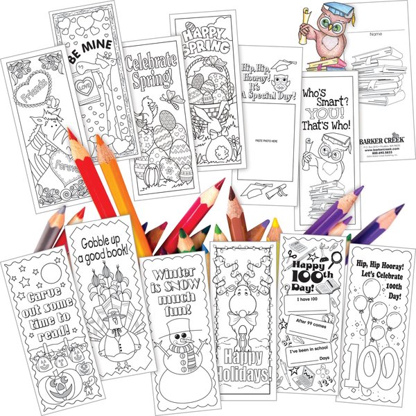 Barker Creek Celebrate the Year Bookmark Set, 360/Set 3575